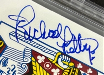 Richard Petty Signed Caesars Palace Playing Card (Beckett/BAS Encapsulated)