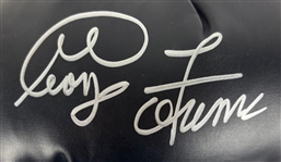 George Foreman Signed Black Everlast Boxing Glove (JSA)
