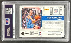 Chet Holmgren Signed Ltd. Ed. 2022 Contenders #137 Rookie Card Graded Gem Mint 10! (PSA/DNA Encapsulated)