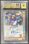 Pete Alonso Signed 2019 Topps Chrome Sapphire Rookie Card w/ Gem Mint 9.5 & 10 Grades! (Beckett/BAS Encapsulated)