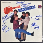 Monkees Group Signed and Uniquely Inscribed  Headquarters Album(3 Sigs) (Third Party Guarantee)