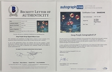Deep Purple: Ian Gillan, Ian Paice, Roger Glover Signed Who Do We Think We Are Album (ACOA)