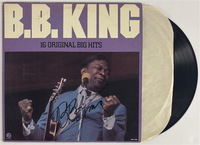 B.B. King Signed 16 Original Big Hits Album (Epperson/REAL)