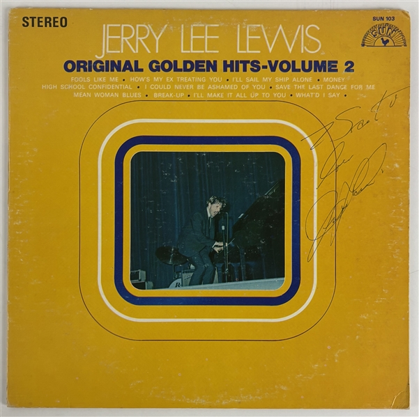 Jerry Lee Lewis Signed "Golden Hits – Volume 2" Album  (ACOA)
