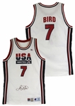 Larry Bird Signed & Game Worn 1992 Celtics Dream Team Champion Jersey (Beckett/BAS LOA)(Sports Investors)(Shaq LOA)