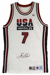 Larry Bird Signed & Game Worn 1992 Celtics Dream Team Champion Jersey (Beckett/BAS LOA)(Sports Investors)(Shaq LOA)