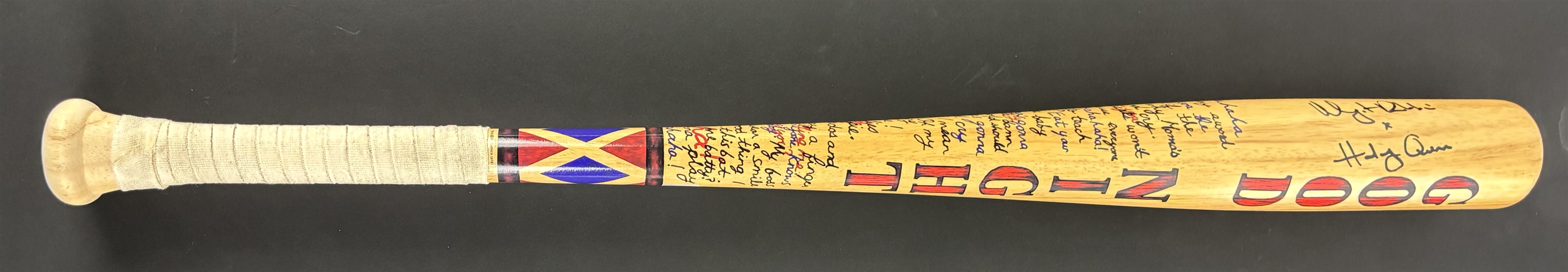 Margot Robbie Signed Harley Quinn Baseball Bat with Rare "Harley Quinn" Inscription (Celebrity Authentics)