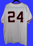 Willie Mays Signed Mitchell & Ness Giants Jersey (JSA)