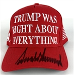 Donald Trump Signed Trump Was Right About Everything Hat (Beckett/BAS)
