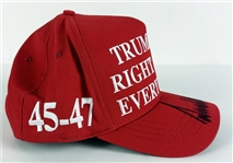 Donald Trump Signed Trump Was Right About Everything Hat (Beckett/BAS)