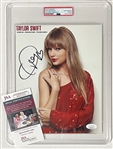 Taylor Swift Signed 8" x 10" "Red" Photo (PSA/DNA Encapsulated)(JSA COA)