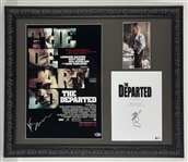 The Departed: Scorsese, Wahlberg, & Sheen Signed Memorabilia in Framed Display (Beckett/BAS)