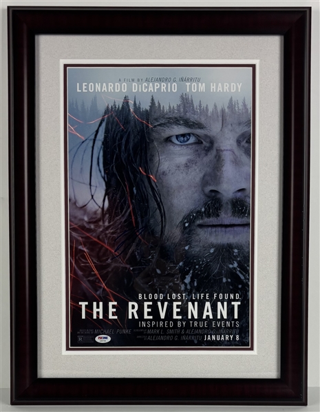 Leonardo DiCaprio Signed 12" x 18" "The Revenant" Mini-Poster in Framed Display (PSA/DNA)