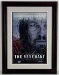 Leonardo DiCaprio Signed 12 x 18 The Revenant Mini-Poster in Framed Display (PSA/DNA)
