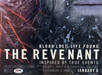 Leonardo DiCaprio Signed 12 x 18 The Revenant Mini-Poster in Framed Display (PSA/DNA)
