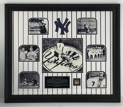 Mickey Mantle Limited Edition New York Yankee Stadium Dirt Collectible Display (MLB Holo)