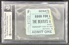 John Lennon Signed Ticket Stub (PSA/DNA Encapsulated)