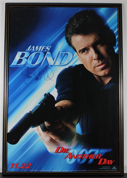 Pierce Bronson Signed & Framed Full Size James Bond Die Another Day Poster (Third Party Guaranteed)