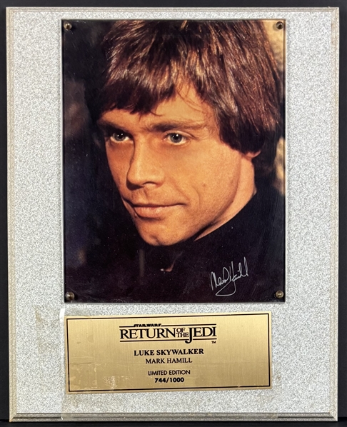 Star Wars: Mark Hamill Signed Limited Edition "Return of the Jedi" Plaque (Beckett/BAS LOA)