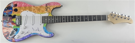 Pink Floyd: Nick Mason Signed Custom Graphics Guitar (JSA)