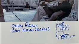 Star Wars: Stephan Fitzalan & Mike Quinn Signed 8 x 10 Mon Calamari Photo (Beckett/BAS)