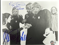 Star Wars: Carrie Fisher & Mike Edmonds Signed 8" x 10" B&W Photo from "The Empire Strikes Back" (Beckett/BAS LOA)