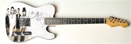 U2: Bono Signed Tele-Style Guitar with Hand-drawn Sketch!  (JSA Authentication) (John Brennan Collection) 