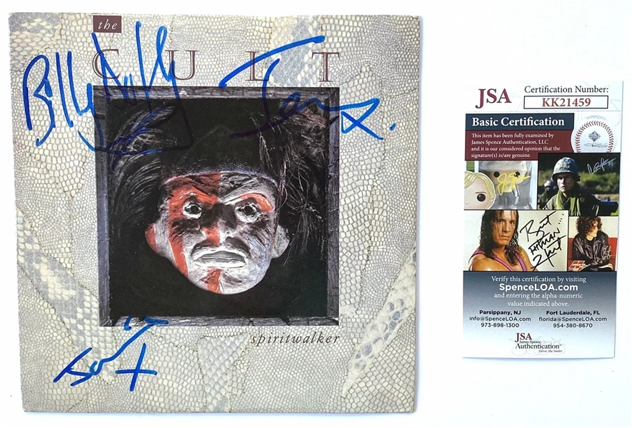 The Cult Group Signed "Spiritwalker" 45 RPM Record (JSA Authentication) (John Brennan Collection) 
