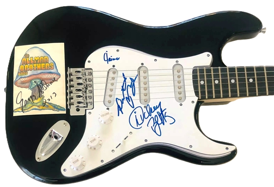 Allman Brothers Group Signed Strat-Style Guitar (4/Sigs) (JSA Authentication) (John Brennan Collection) 