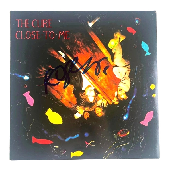 The Cure: Robert Smith Signed "Close to Me" 45 Record (Beckett/BAS)  (John Brennan Collection) 