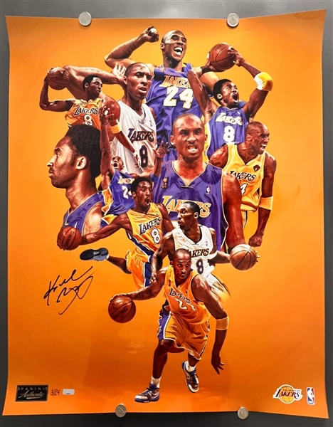Kobe Bryant Signed RARE Limited Edition #3/24 24" x 30" Panini Greatness Photograph (Panini)
