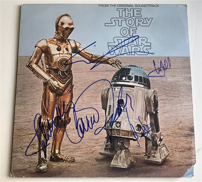 Star Wars: Multi-Signed Original "The Story of Star Wars" Promo LP w/ Fisher, Hamill, & More! (SWAU LOA)(Official Pix)