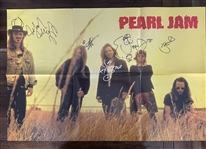 Pearl Jam Rare Fully Group Signed "Alive" Album Poster (Third Party Guaranteed)