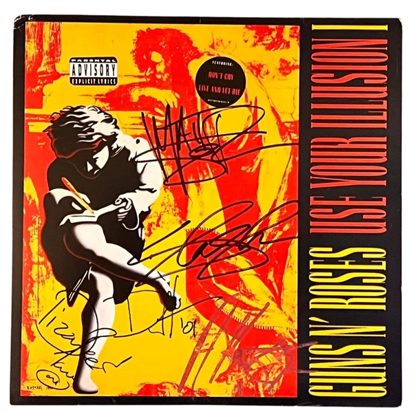 Guns N Roses RARE In-Person Group Signed "Use Your Illusion I" Record Album (Third Party Guaranteed)