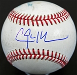 Clayton Kershaw Signed OML Practice Used Baseball (PSA/DNA)
