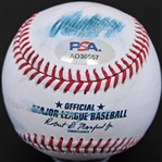 Clayton Kershaw Signed OML Practice Used Baseball (PSA/DNA)