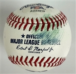 Clayton Kershaw Signed OML Practice Used Baseball (PSA/DNA)