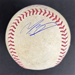 2024 Dodgers Stars: Mookie Betts & Teoscar Hernández Game Used & Signed OML Baseball :: Used 8-25-2024 TB @ LAD :: Ball Pitched to Betts & Betts Game Winning HR Game! (MLB Authentication & PSA/DNA)