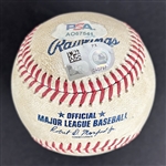 2024 Dodgers Stars: Mookie Betts & Teoscar Hernández Game Used & Signed OML Baseball :: Used 8-25-2024 TB @ LAD :: Ball Pitched to Betts & Betts Game Winning HR Game! (MLB Authentication & PSA/DNA)