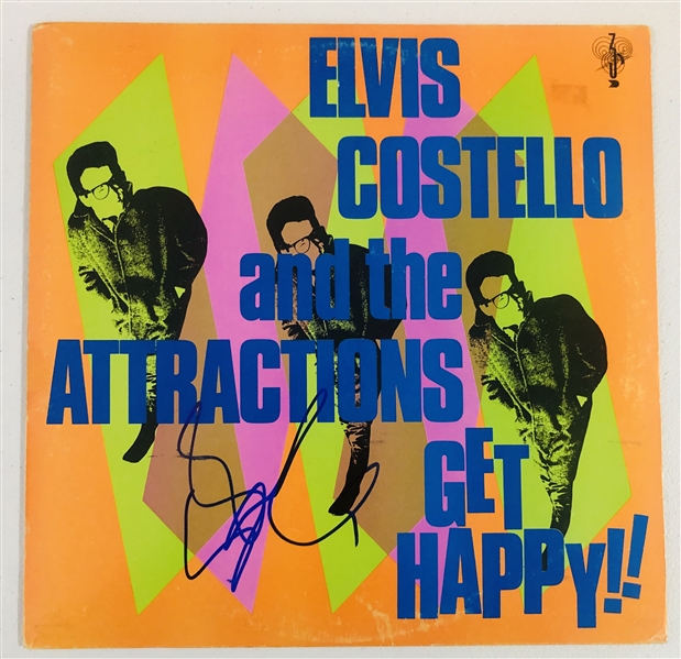 Elvis Costello In-Person Signed “Get Happy” Album Record (John Brennan Collection) (Beckett/BAS Authentication)