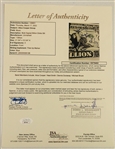 Alice Cooper Band In-Person Signed “Billion Dollar Babies” Dollar Bill Album Insert (4 Sigs) (John Brennan Collection) (JSA Authentication)
