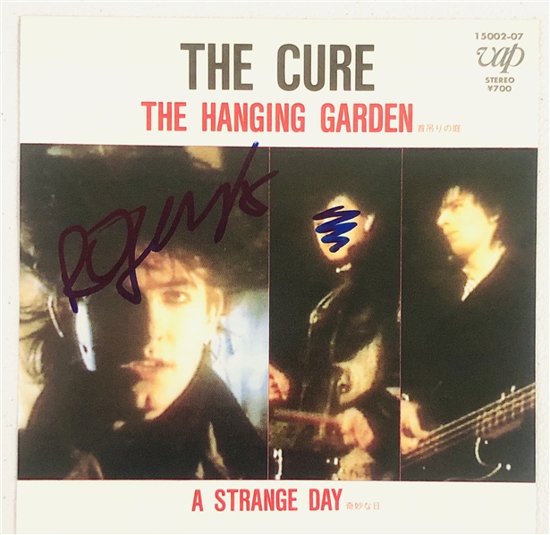 The Cure: Robert Smith In-Person Signed “The Hanging Garden” 45 RPM Record (John Brennan Collection) (Beckett/BAS Authentication)