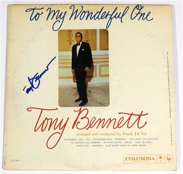 Tony Bennett Signed “To My Wonderful One” Album Record (Beckett/BAS Authentication) (John Brennan Collection) 