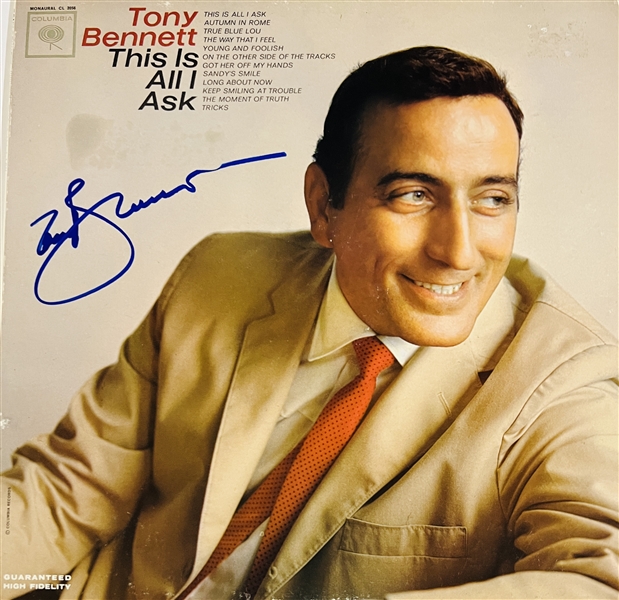 Tony Bennett In-Person Signed “This Is All I Ask For” (John Brennan Collection) (Beckett/BAS Authentication) 