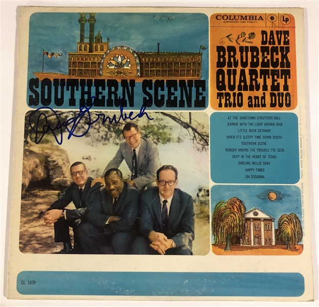 Dave Brubeck Signed “Southern Scene” Album Record (Beckett/BAS Authentication) (John Brennan Collection) 