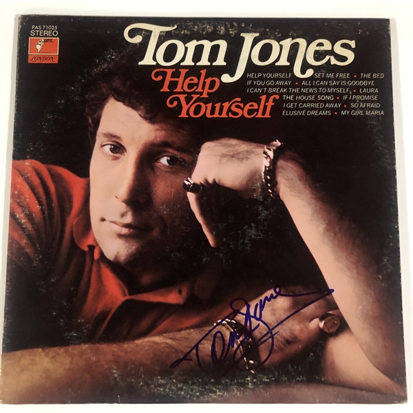 Tom Jones Signed “Help Yourself” Album Record (JSA Authentication) (John Brennan Collection) 