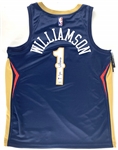 Zion Williamson Signed New Orleans Pelicans Jersey with Desirable Full Name Autograph (Beckett/BAS LOA & Fanatics Hologram)