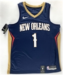 Zion Williamson Signed New Orleans Pelicans Jersey with Desirable Full Name Autograph (Beckett/BAS LOA & Fanatics Hologram)