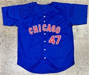 Miguel Montero Signed Chicago Cubs WS Stat Embroidered Jersey (JSA Sticker)