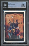 Goonies: Richard Donner Signed 1985 Topps #3 Sticker (Beckett/BAS Encapsulated)
